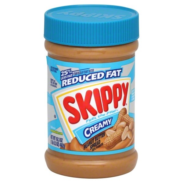 slide 1 of 1, Skippy Reduced Fat Peanut Butter Spread, 16.3 oz