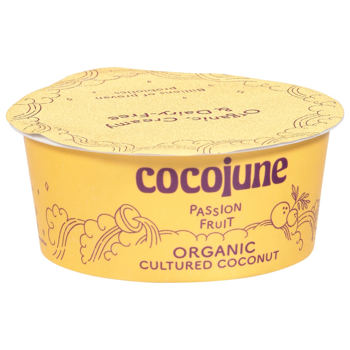 slide 5 of 13, Cocojune Organic Passion Fruit Cultured Coconut 4 oz, 