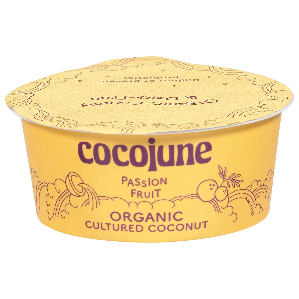 slide 11 of 13, Cocojune Organic Passion Fruit Cultured Coconut 4 oz, 