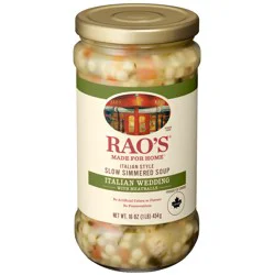 Rao's Homemade Italian Style Slow Simmered Italian Wedding with Meatballs Soup 16 oz