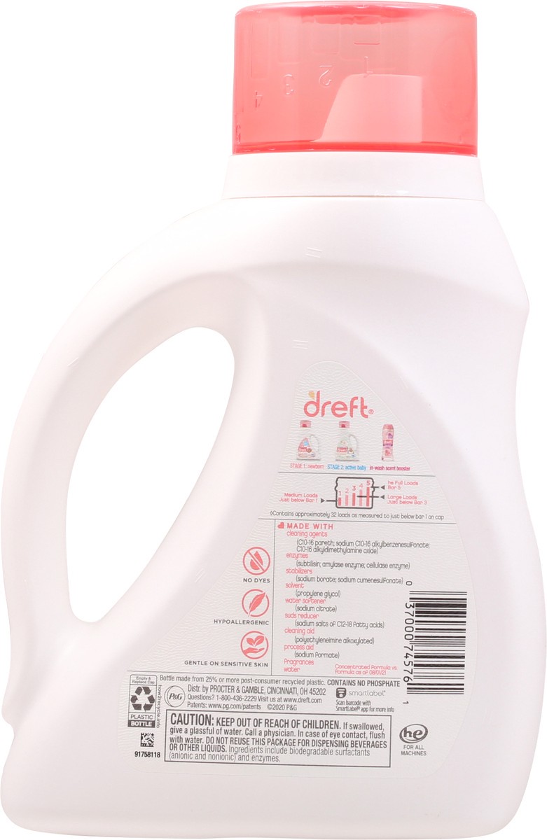slide 5 of 9, Dreft Laundry Detergent Baby99%, 46 fl oz