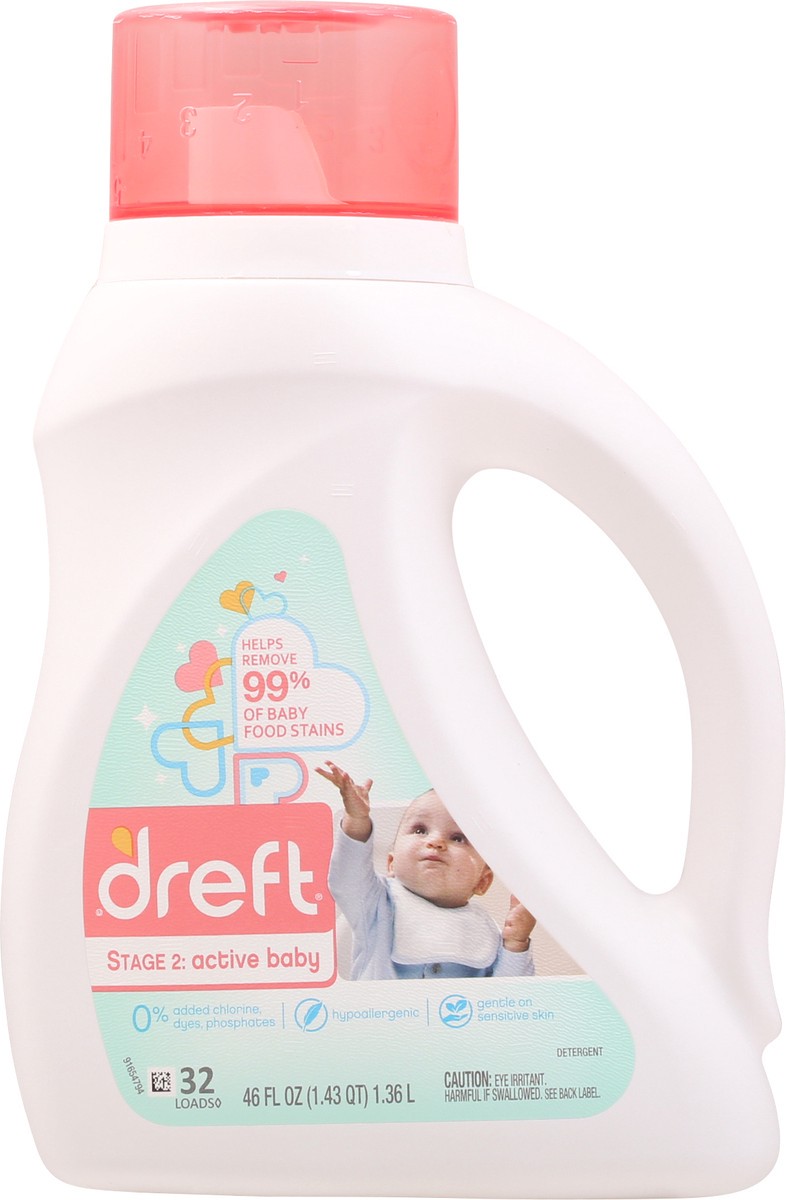 slide 6 of 9, Dreft Laundry Detergent Baby99%, 46 fl oz