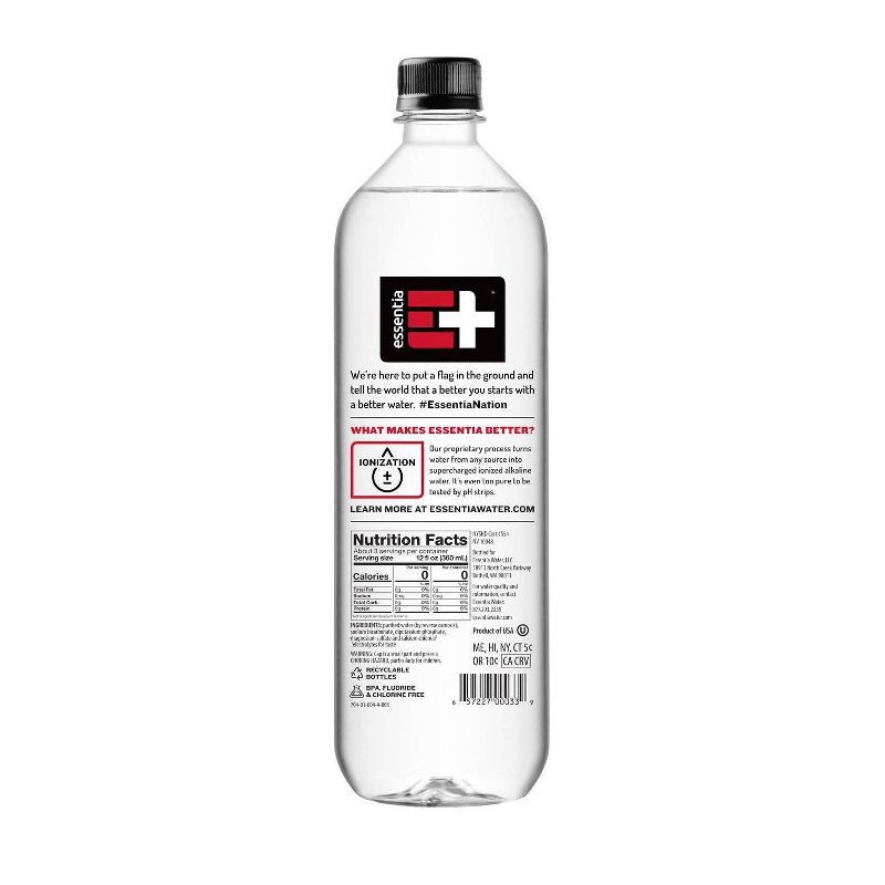 slide 6 of 6, Essentia Water 9.5 pH or Higher Ionized Alkaline Water Bottles - 6pk/33.8 fl oz, 6 ct; 33.8 fl oz