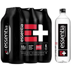 Essentia Water 9.5 pH or Higher Ionized Alkaline Water Bottles - 6pk/33.8 fl oz