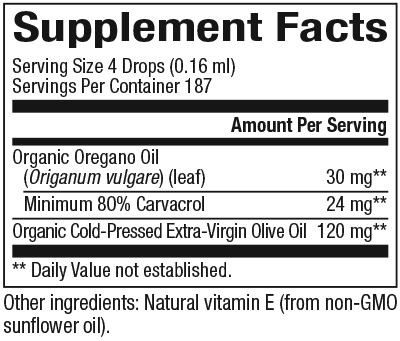 slide 2 of 2, Natural Factors Certified Organic Oil Of Oregano, 1 fl oz