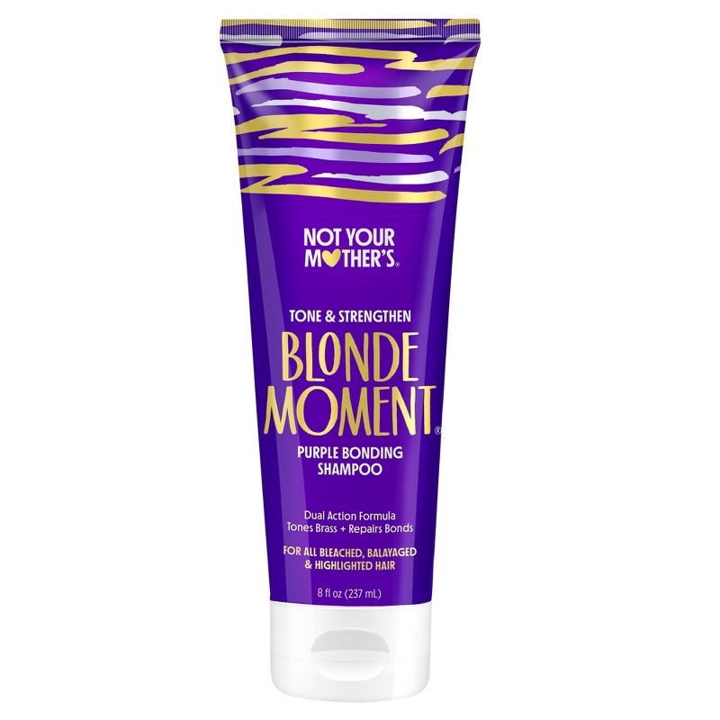 slide 1 of 7, Not Your Mother's Blonde Moment Purple Bonding Shampoo Tone and Repair Lightened Hair - 8 fl oz, 8 fl oz