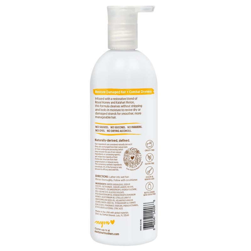 slide 2 of 9, Not Your Mother's Naturals Royal Honey & Kalahari Desert Melon Protect & Nourish Hair Shampoo - 15.2 fl oz, 15.2 fl oz