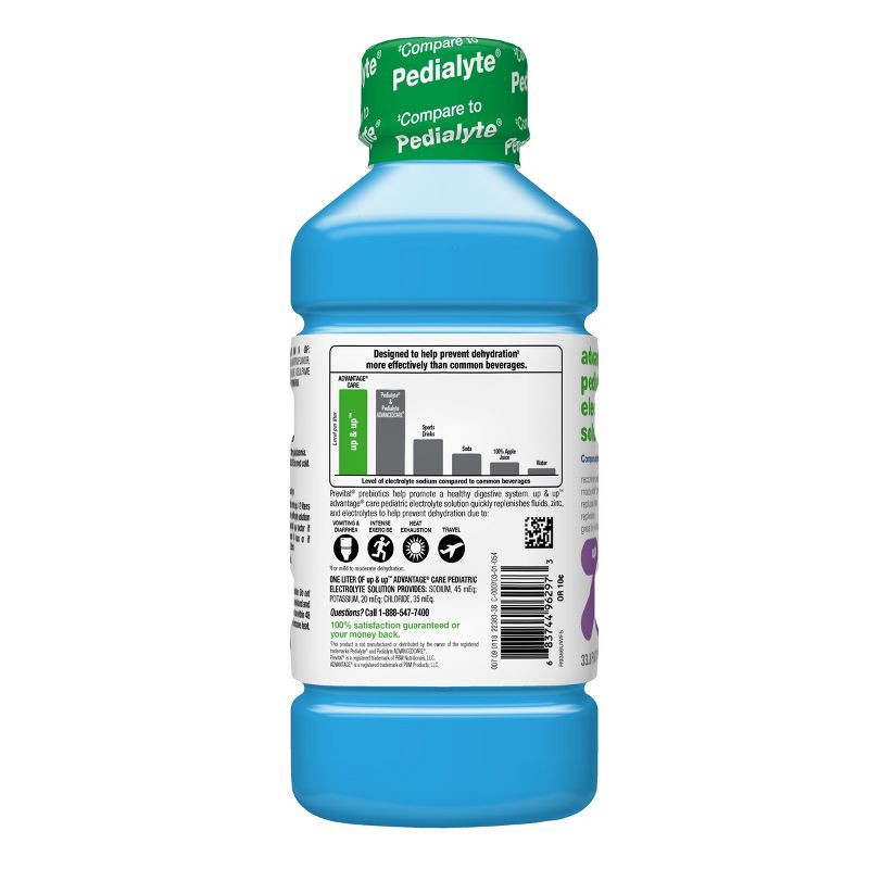 slide 6 of 6, Blue Raspberry Oral Electrolyte Solution - 33.8 fl oz - up&up™, 33.8 fl oz