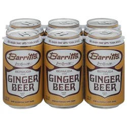 Barritt's Bermuda Stone Ginger Beer - 6 - 12 fl oz Cans