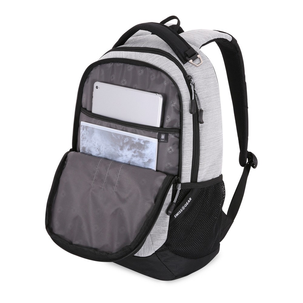 slide 4 of 5, SWISSGEAR Laptop Backpack - Light Heather Gray, 1 ct