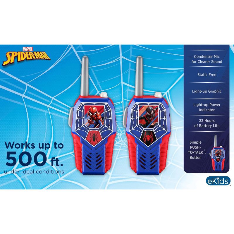 slide 3 of 4, Spider-Man FRS Light-Up Walkie Talkies: Toy Spy Gear for Creative Thinking, 1 ct