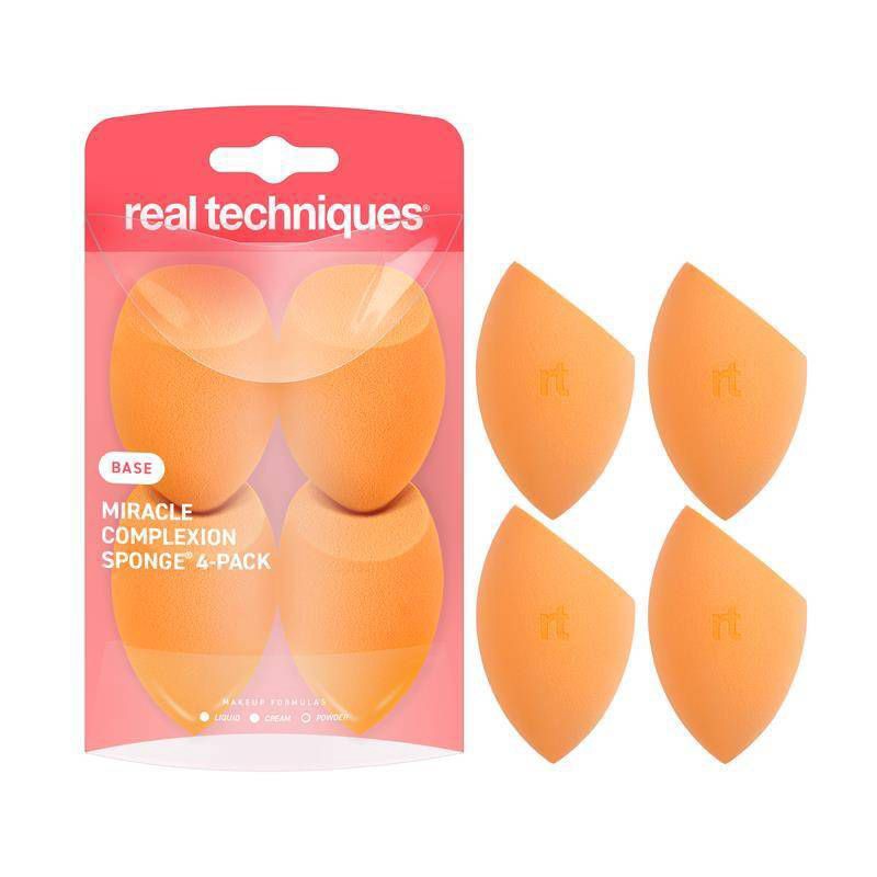 slide 1 of 6, Real Techniques Sponge + Miracle Complexion Sponge - 4ct, 4 ct