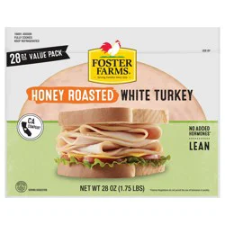 Foster Farms Honey Roasted White Turkey Deli Meat - 28 oz