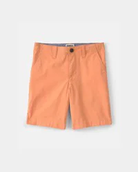 Oshkosh Boys Twill Flat-Front Shorts - Orange - Size 14