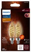 Philips 3.5-Watt (25-Watt) Candelabra Base B11 Vintage Led Light Bulbs
