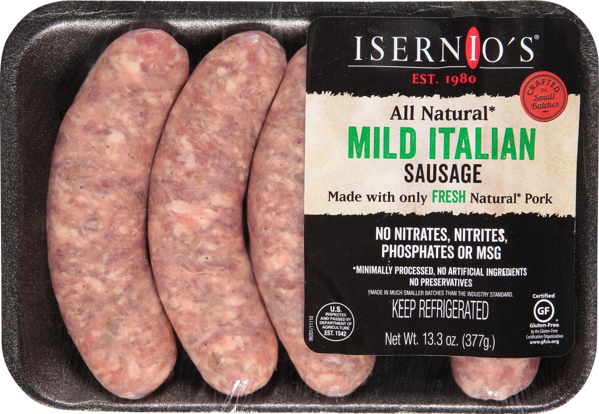 slide 13 of 13, Isernio's Mild Italian Sausage 13.3 oz, 13.3 oz