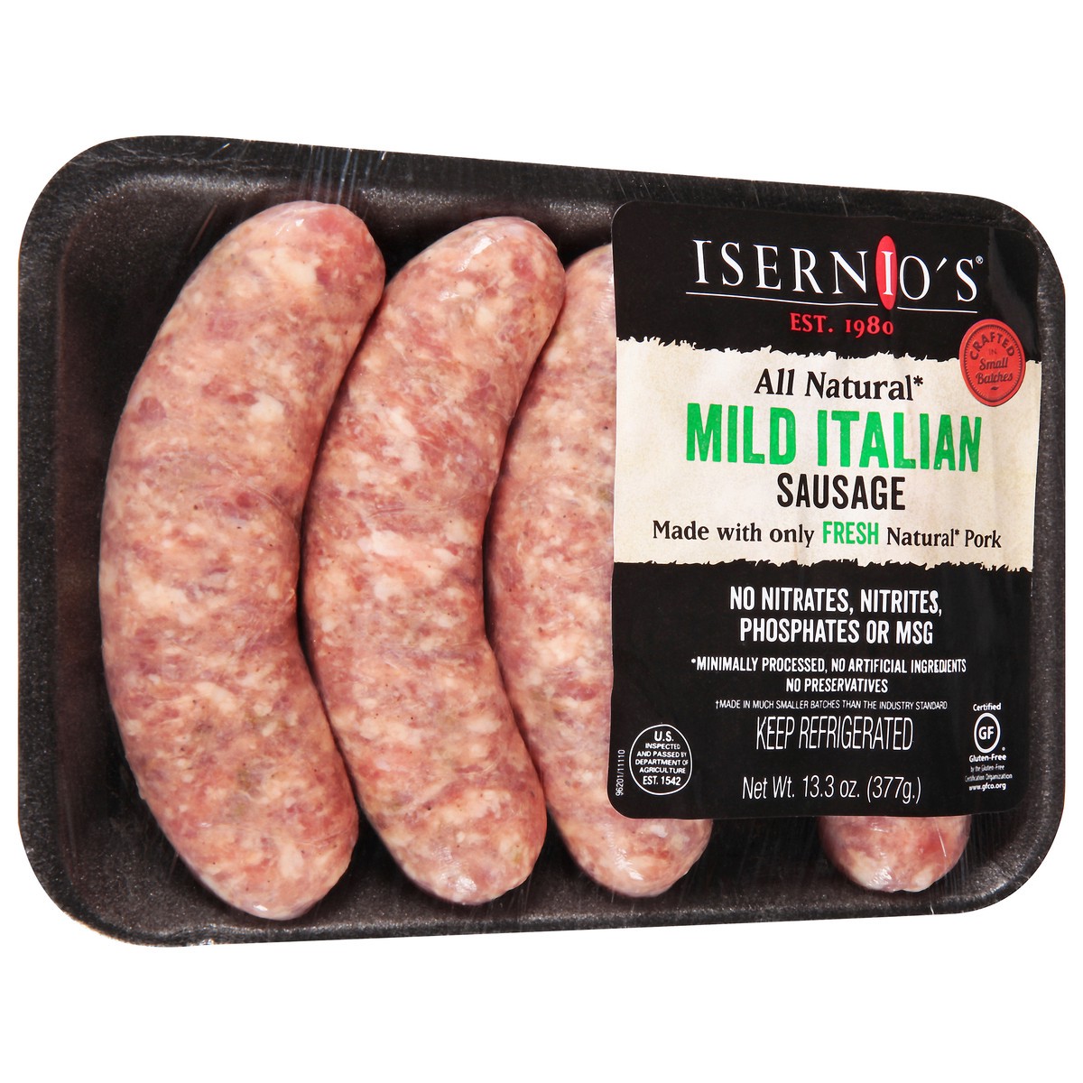 slide 12 of 13, Isernio's Mild Italian Sausage 13.3 oz, 13.3 oz