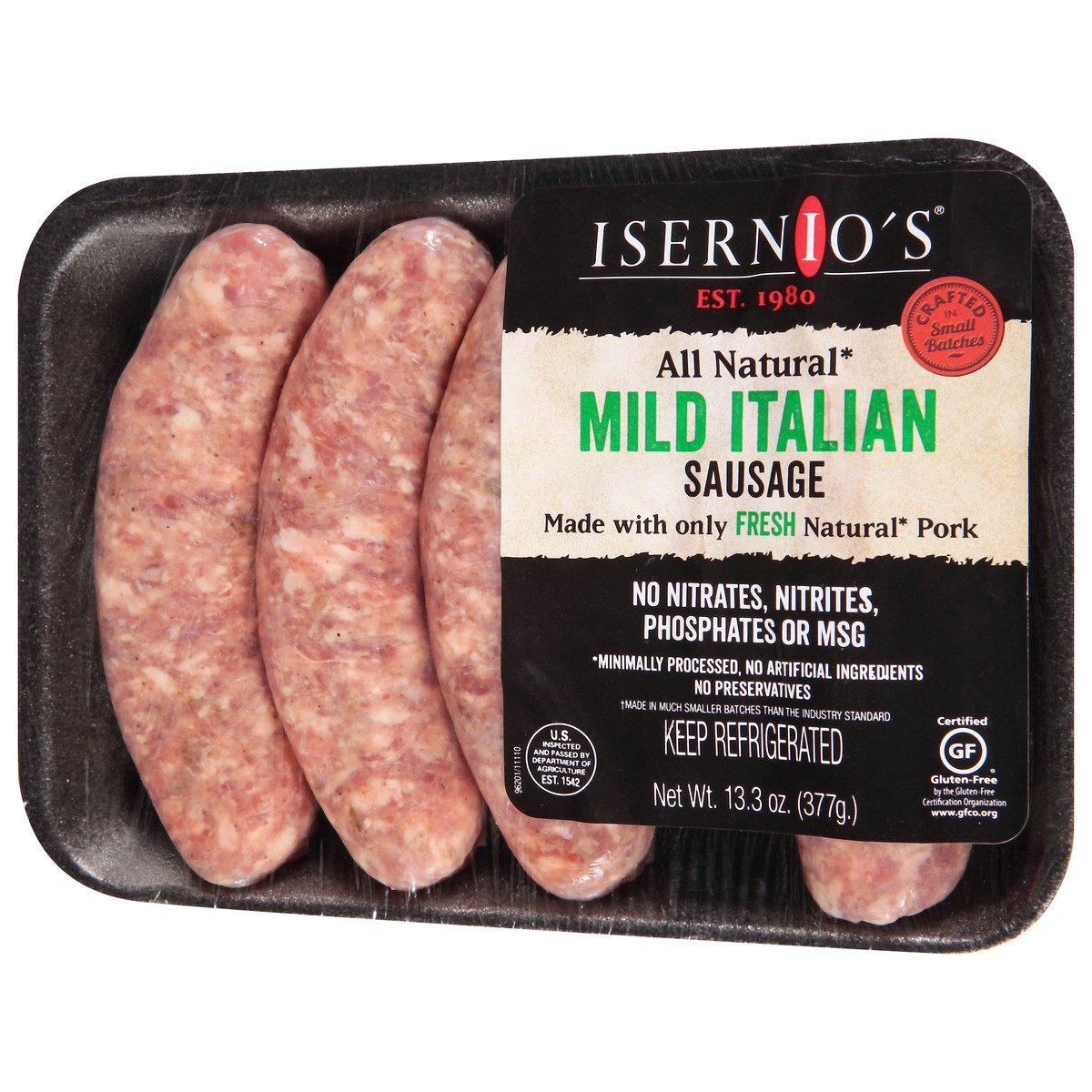 slide 8 of 13, Isernio's Mild Italian Sausage 13.3 oz, 13.3 oz