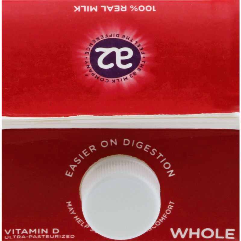 slide 5 of 9, a2 Milk Whole Vitamin D Ultra-Pasteurized - 59 fl oz, 59 fl oz