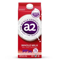a2 Milk Whole Vitamin D Ultra-Pasteurized - 59 fl oz