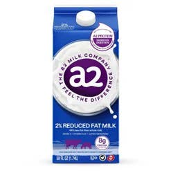 a2 Milk 2% Reduced Fat Milk - 59 fl oz: No Added Antibiotics