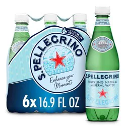 Sanpellegrino S.Pellegrino Mineral Sparkling Water Bottles - 6pk/16.9 fl oz