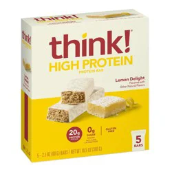 think! Lemon Delight High Protein Bars - 20g Protein - 10.5oz/5ct