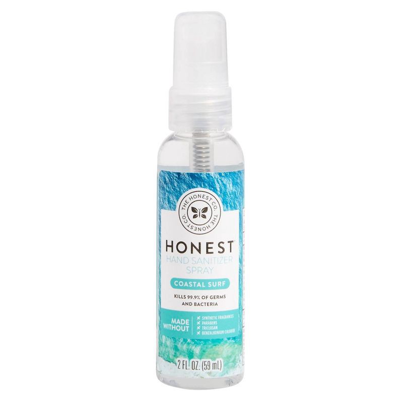 slide 1 of 8, The Honest Company Hand Sanitizer Spray - Coastal Surf - Trial Size - 2 fl oz, 2 fl oz