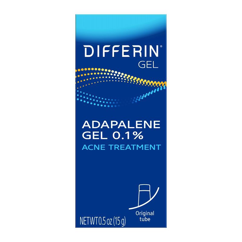 slide 1 of 6, Differin Acne Retinoid Face and Body Treatment Gel Adapalene 0.1% - 15g, 15 gram