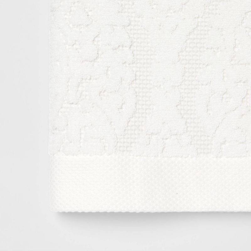 slide 3 of 4, Ogee Hand Towel White - Threshold™, 1 ct