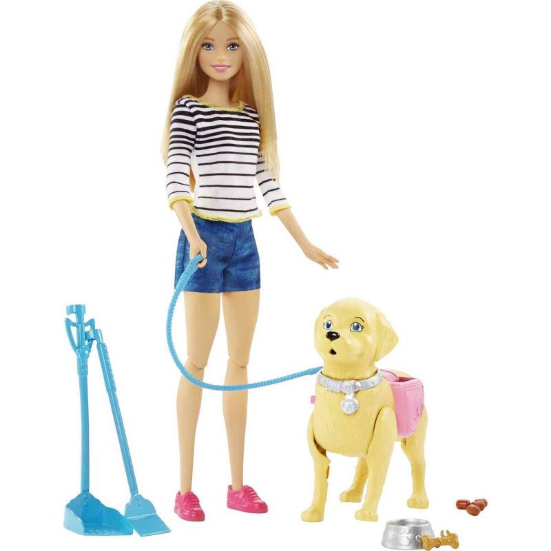 slide 4 of 11, Barbie Walk and Potty Pup Doll and Playset, 1 ct