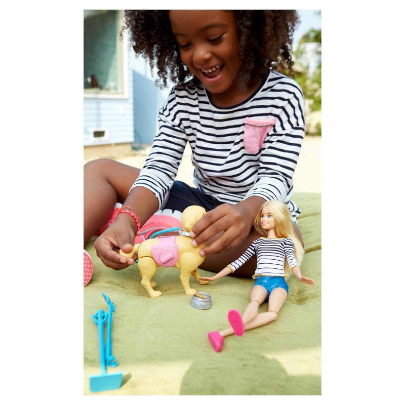 slide 10 of 11, Barbie Walk and Potty Pup Doll and Playset, 1 ct