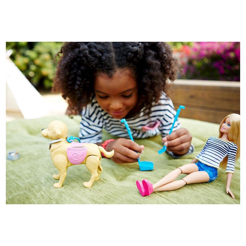 slide 8 of 11, Barbie Walk and Potty Pup Doll and Playset, 1 ct