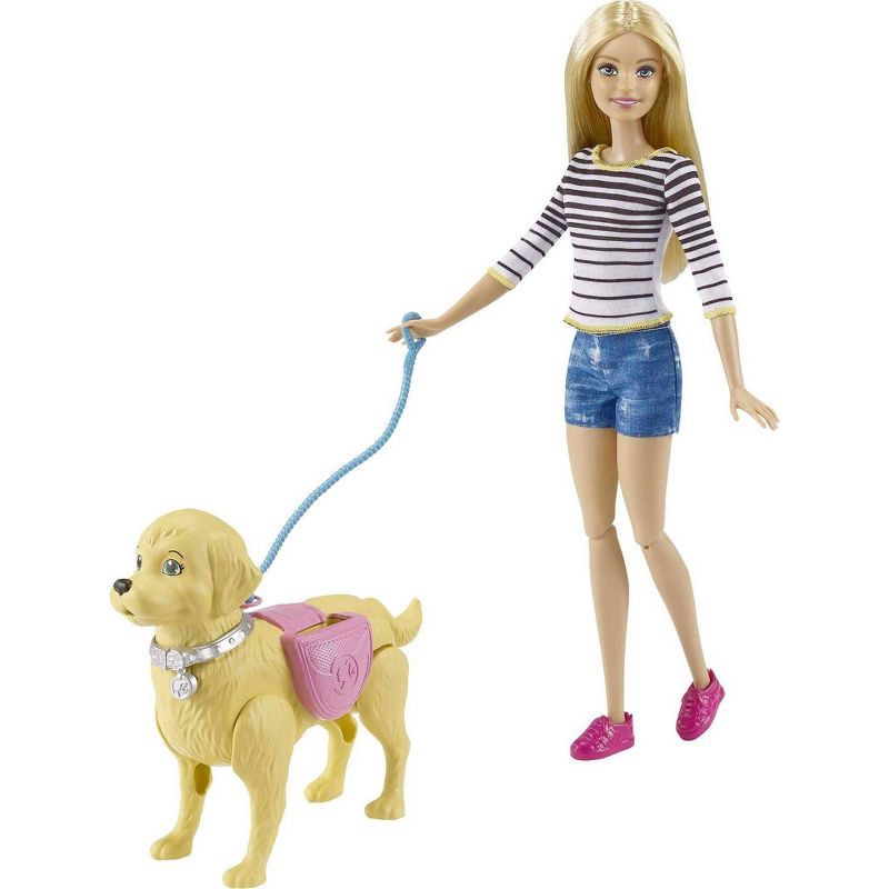 slide 1 of 11, Barbie Walk and Potty Pup Doll and Playset, 1 ct