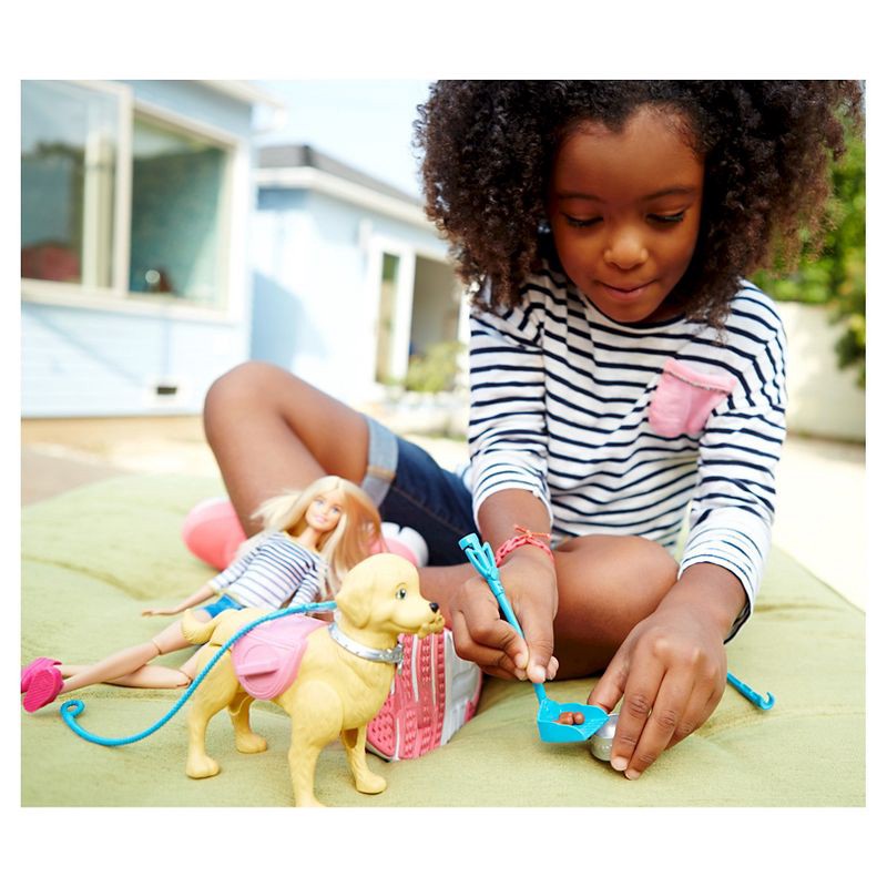 slide 5 of 11, Barbie Walk and Potty Pup Doll and Playset, 1 ct