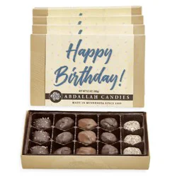 Abdallah Chocolates Greeting Card Box, Happy B-day Chocolate, 5.5 Ounce