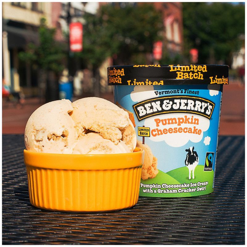 slide 3 of 5, Ben & Jerry's Pumpkin Cheesecake Ice Cream - 16oz, 16 oz