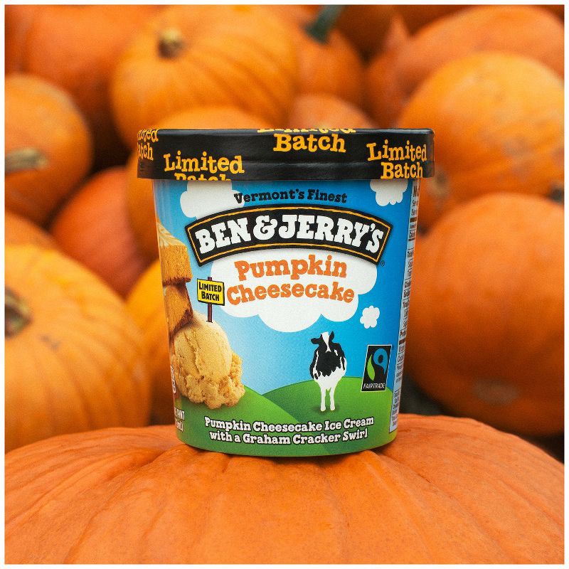 slide 4 of 5, Ben & Jerry's Pumpkin Cheesecake Ice Cream - 16oz, 16 oz