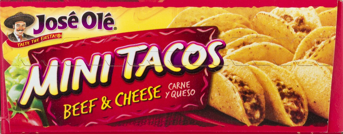 slide 9 of 9, José Olé Beef & Cheese Mini Tacos, 16.2 oz