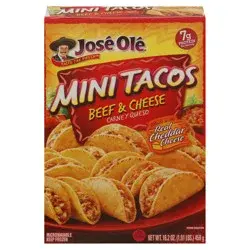 José Olé Beef & Cheese Mini Tacos