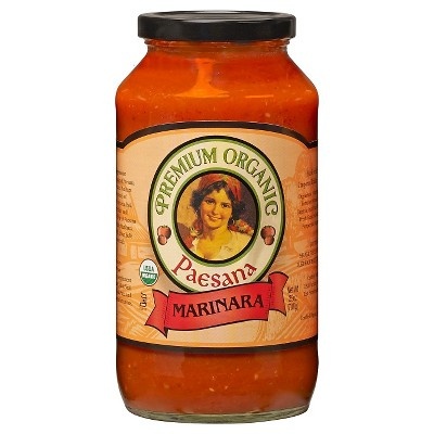 slide 1 of 1, Paesana Sauce, Premium Organic, Tuscan Pepper, 25 oz