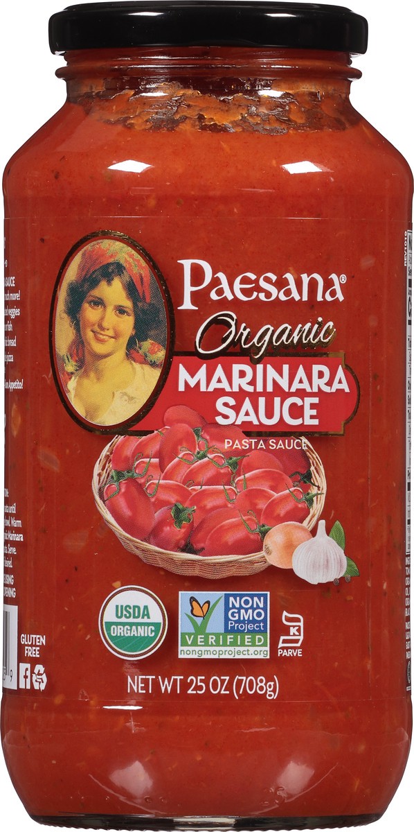 slide 7 of 11, Paesana Sauce, Premium Organic, Tuscan Pepper, 25 oz