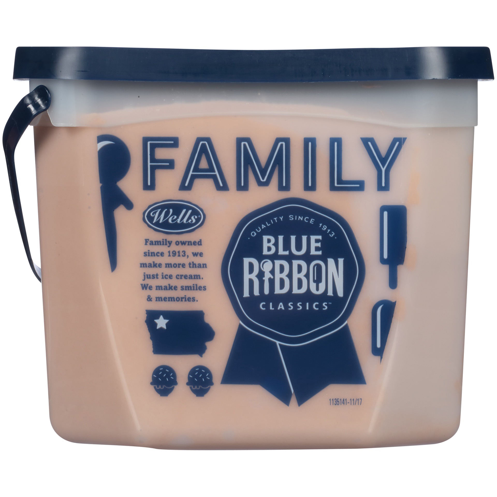 slide 5 of 8, Blue Ribbon Classics Chocolate & Vanilla Frozen Dessert Pail, 128 fl oz, 128 fl oz