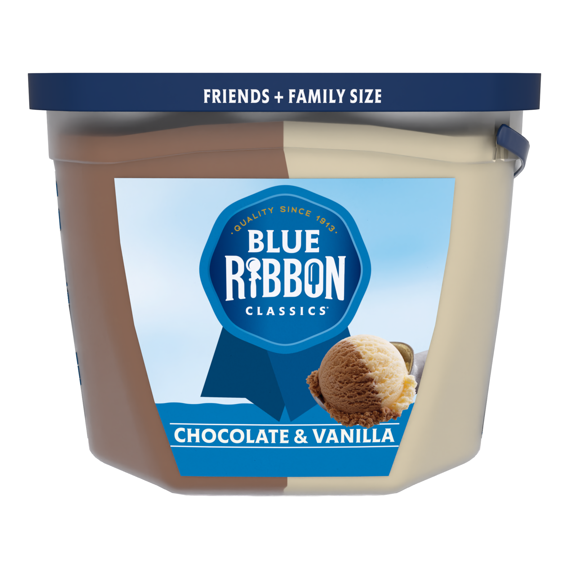 slide 1 of 8, Blue Ribbon Classics Chocolate & Vanilla Frozen Dessert Pail, 128 fl oz, 128 fl oz