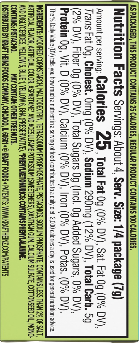 slide 7 of 9, Jell-O Pistachio Artificially Flavored Zero Sugar Instant Reduced Calorie Pudding & Pie Filling Mix, 1 oz Box, 1 oz