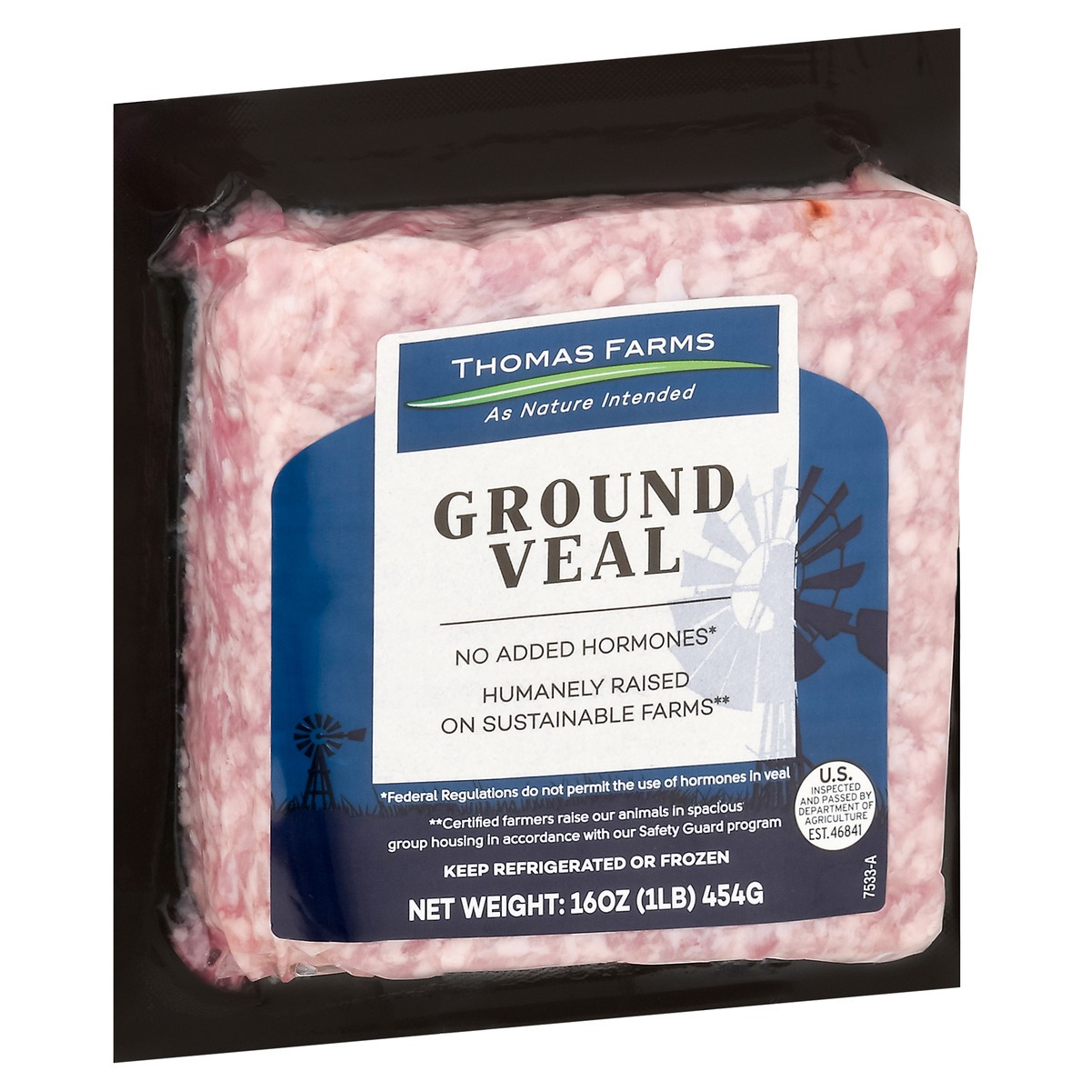 slide 6 of 11, Thomas Farms Ground Veal 16 oz, 16 oz