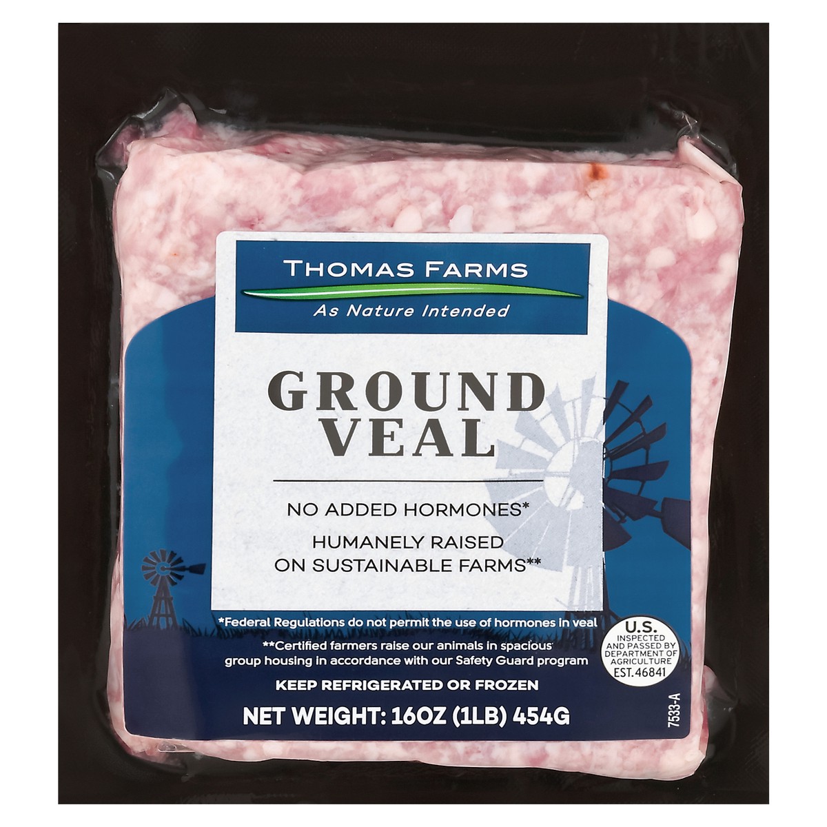 slide 1 of 11, Thomas Farms Ground Veal 16 oz, 16 oz