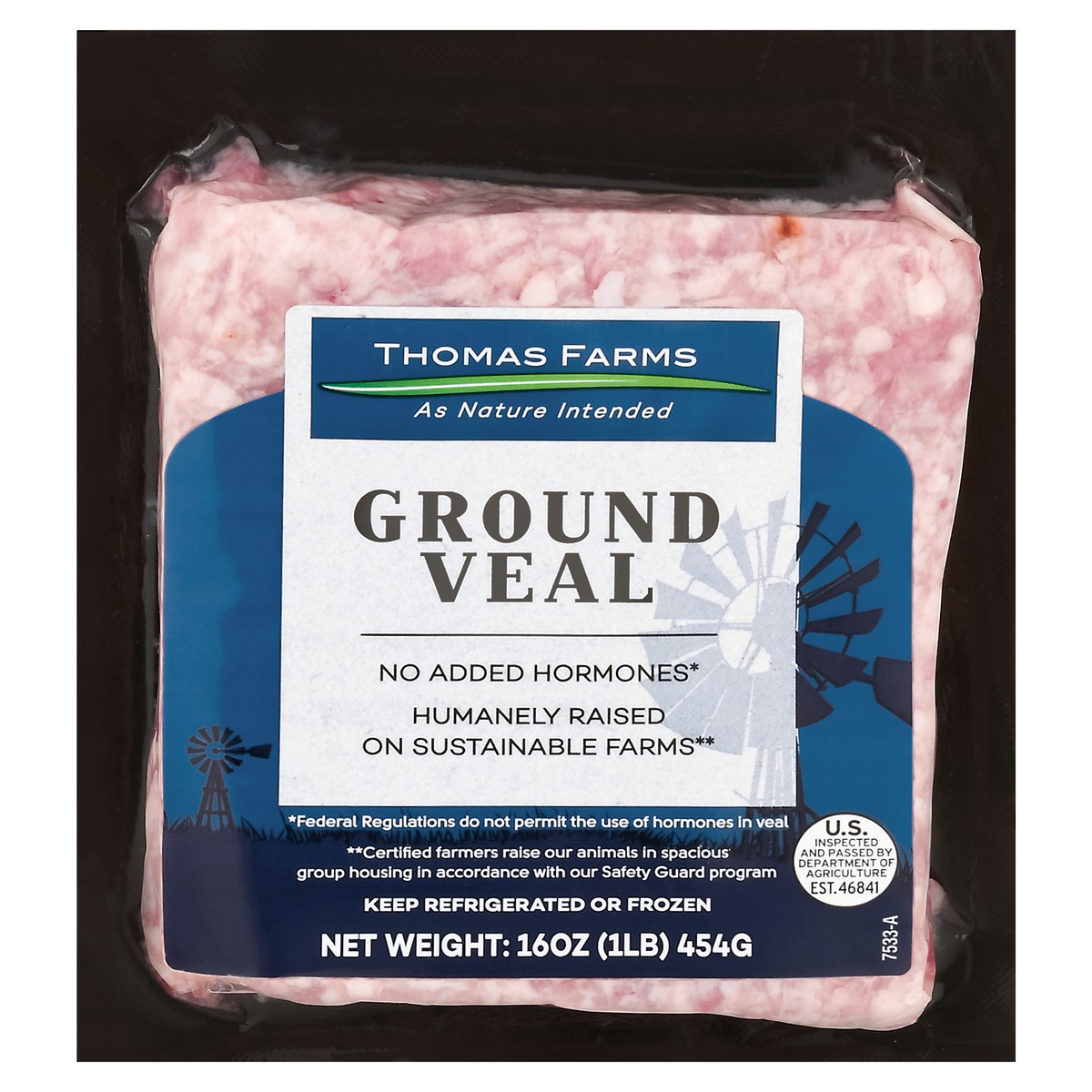 slide 11 of 11, Thomas Farms Ground Veal 16 oz, 16 oz