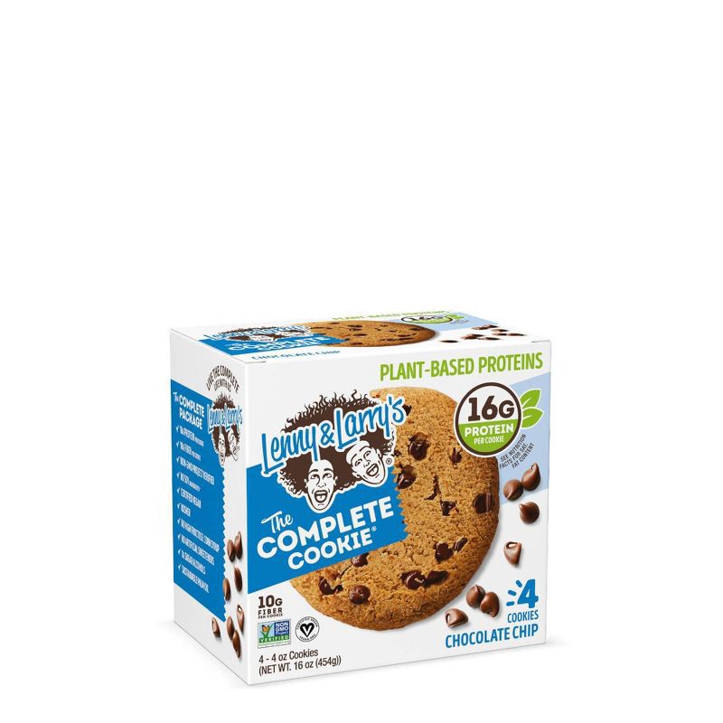 slide 1 of 3, Lenny & Larry's Complete Vegan Cookies - Chocolate Chip - 4ct, 4 ct