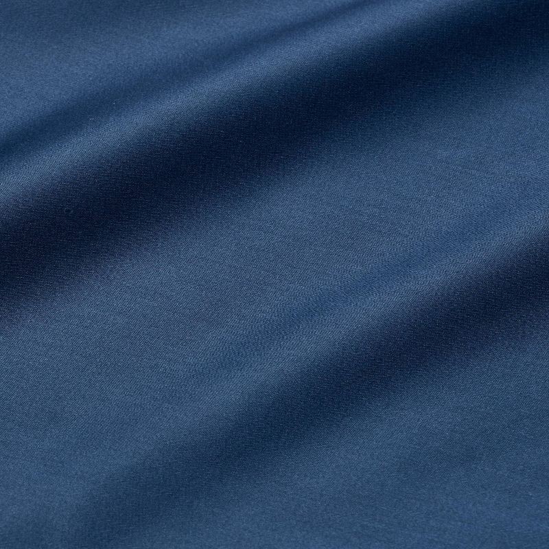 slide 4 of 4, Standard Solid Performance 400 Thread Count Pillowcase Set Metallic Blue - Threshold™, 1 ct